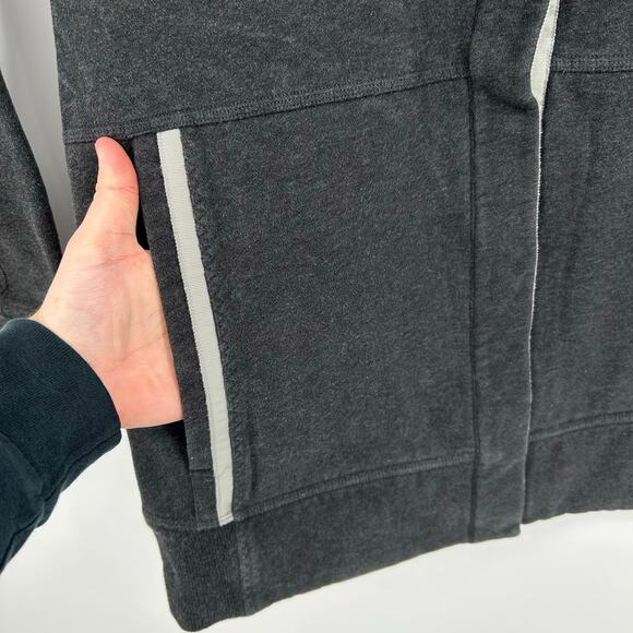 Women's Grey Lululemon Yin To My Yang Snap Button Cardigan Sweater Jacket Sz 8 - Picture 4 of 8